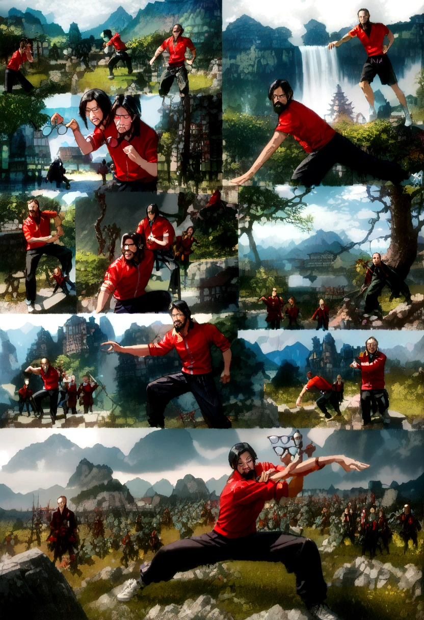 (professional 3d render:1.3) af (Realistic:1.3) The most beautiful artistic photos in the world,Running,Running,Sporty,((Short sleeve tracksuit top,sports Shorts)),快速Running动作,Chinese,Soft function, Bright male hero, ((史诗英雄fantasy粗糙肌肉男人湿英雄愤怒看起来中等卷发, Number of glasses, Intense expression of short beard and dynamic pose, Fantastic location, Majestic and cluttered environment)), Full body 8K unit rendering, Action Shots, Skin pores, very dark lighting, Heavy shadows, detailed, Detailed face, (vibration, Realistic photography, Realistic, Dramatic, dark, Clear focus, 8K), (Old leather clothing damaged due to bad weather:1.4), ((((Use skins)))), (complex:1.4), decadent, (高度detailed:1.4), number, Octane Rendering, Art Station, Concept Art, neat, Clear focus, illustration, From the germ of art, (Loish:0.23), wlop ilya kuvshinov, e Greg Rutkowski e Alphonse Mucha Gracias, (Global Illumination, Studio Lighting, Light volume), heavy rain, Floating particles, douchebag, fantasy, us, Wholeesbian body, ((dark和古老的城市背景:1.3)),CGSesociedaaf,Art Station