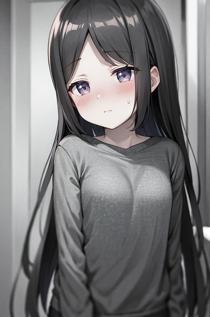 Blushing cheeks and feeling shy