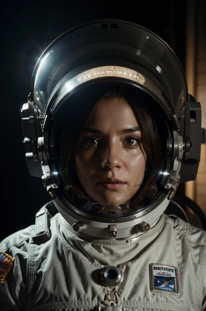 a photorealistic astronaut holding a camera,highly detailed face and expression,intricate spacesuit with detailed textures,multiple studio lighting setups,dramatic lighting,cinematic composition,8k,ultra-detailed,realistic,masterpiece
