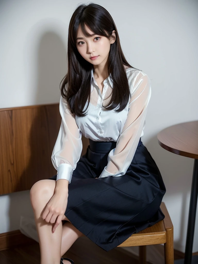 (cloth), (Thin black skirt) (White Panties:1.25), Recruitment Suit,,(Professional Portrait, Professional Writing) ,masterpiece,最high quality,Realistic,8k,Official Art, Ultra-high resolution, ,,Shining Cheeks ,(Glowing Skin:1.02),Medium Hair,(Blonde gradient hair:1.02), 8k,high quality, Very detailedな, 最high quality, Very detailed, beautiful , (Professional Portrait, Professional Writing) ,masterpiece,最high quality,Realistic,8k,Official Art, Ultra-high resolution,, , Bright and cute panties, , Straight bangs, Medium Hair、Shrine maiden, , , 、Make your pants look nice from the front、Brown Hair、Cheerleader、ribbon、, (The background is inside a train:1.03), nude,、, (Cotton Sexy Panties:1.03), (Spread Legs:1.05),, Focus on the groin, (Eyes half closed:1.23),