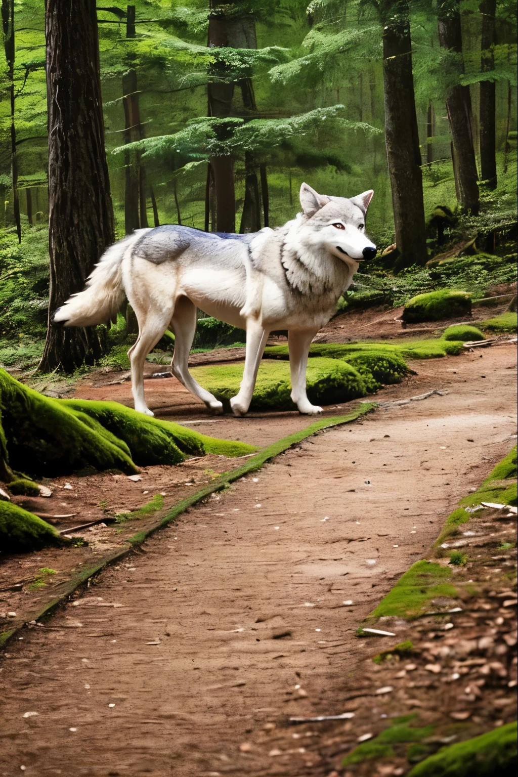 in woods、One Wolf、Aiming for prey
