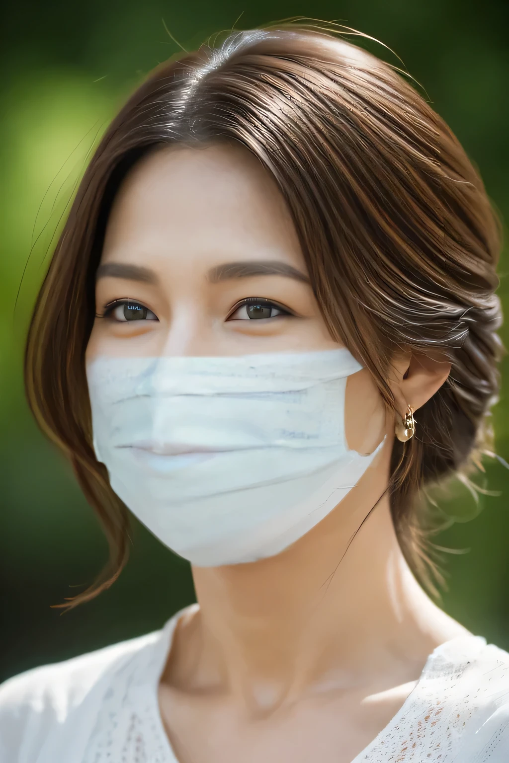 Wearing a surgical mask