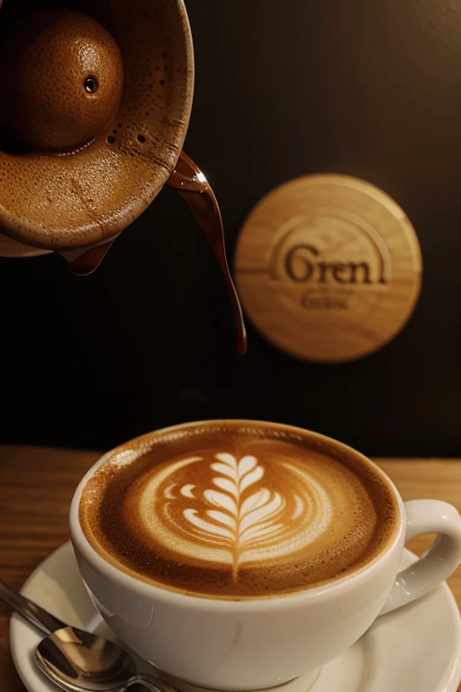 Coffee, background, Color, oren