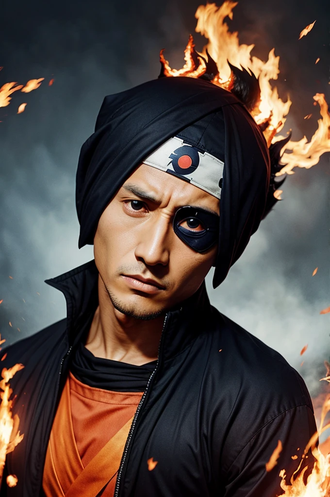 Obito uchiha in fire