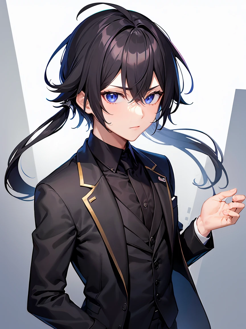 male:1.5、Black Suit