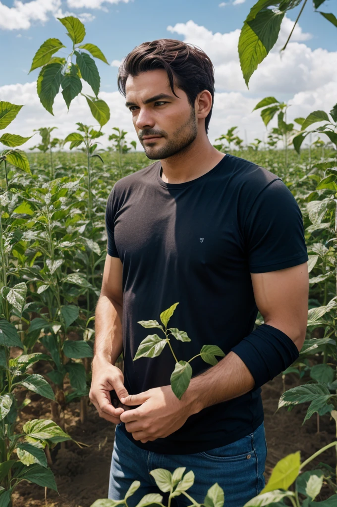 Man in farm