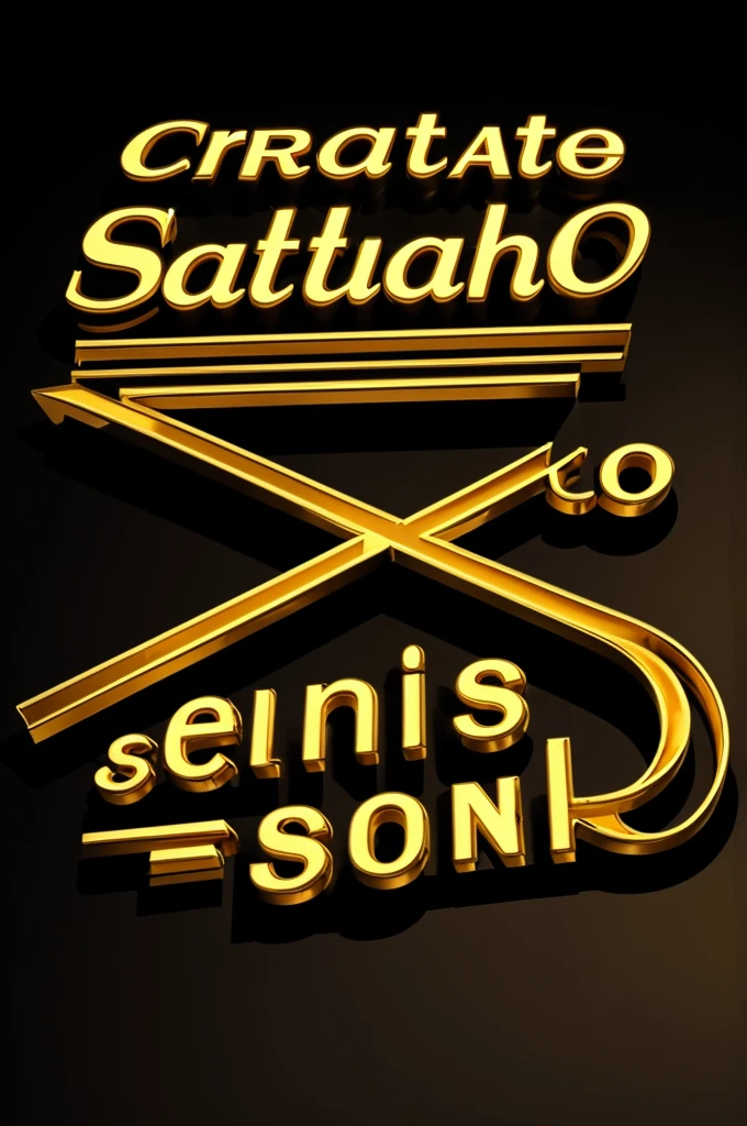 Create a nightclub logo for 'EL SÓTANO' in spanish. The background should be black, and the text 'EL SÓTANO' should be rendered in gold and white 3D letters.