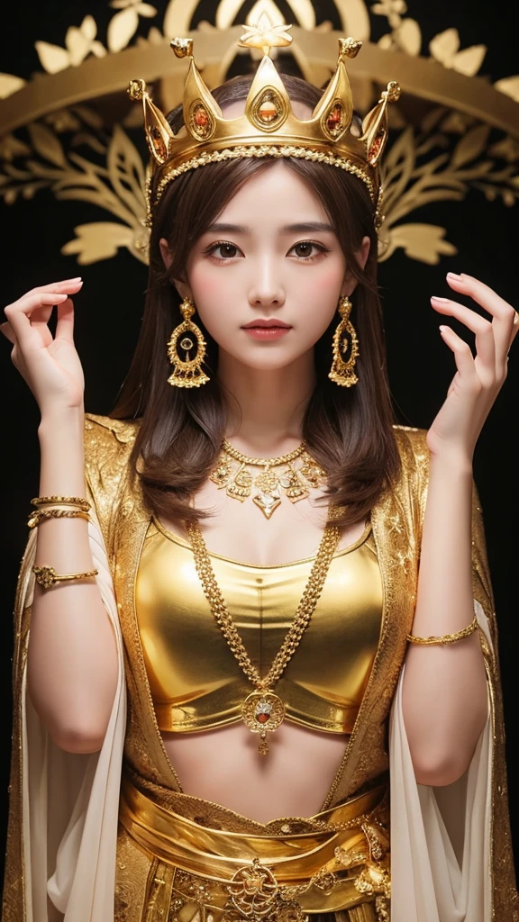 goldの女神様 gold gorgeous crown dress Diamonds on the chest Keep your exposure low