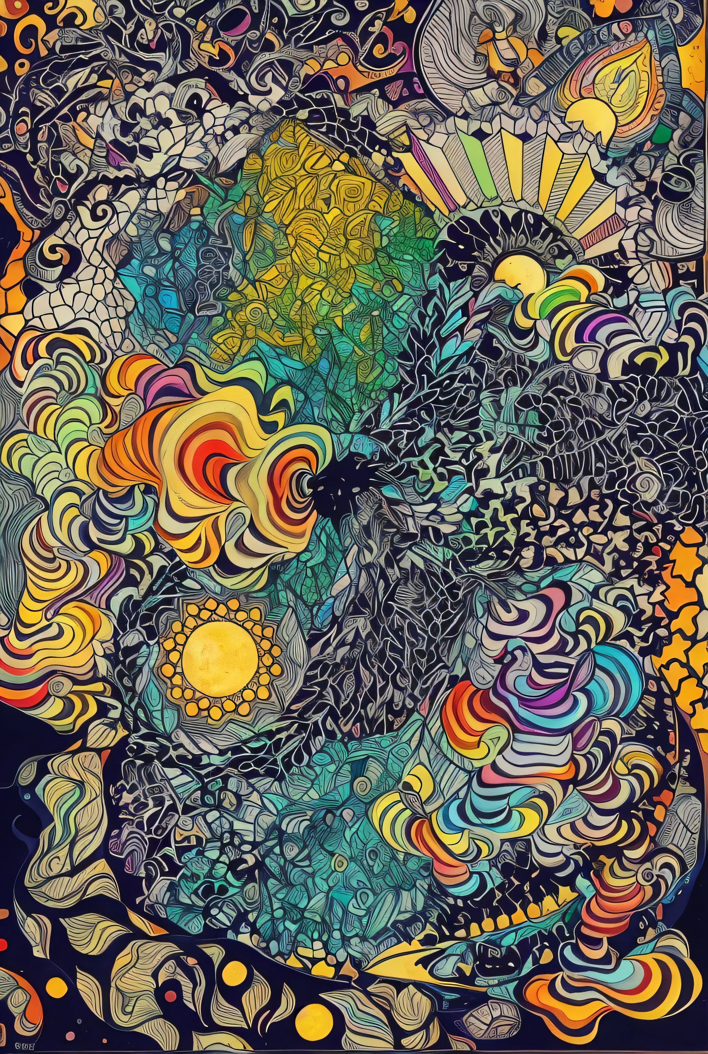 Psyche, colorful