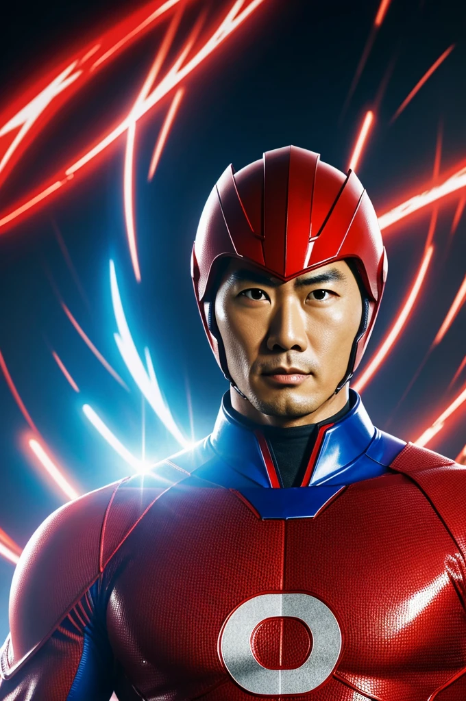 Make me a wallpaper of ken Sato from Ultraman rising
