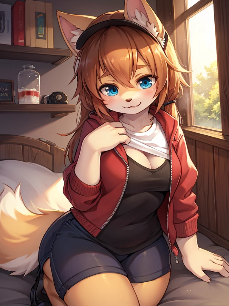 1girl in, anthro dog girl, body fur, Solo, 爆乳, (thick thighs:0.3), Curve, In GARDEN Ideahip, Beautiful, hair messy, Detailed ,  look from down, Hot , Lust, trembling, (Embarrassing and dreamy), Invitation, (Heart-shaped pupil), Sexy, Seductive, Fell in love - girl, Nice, Cute, (), smallDetailed, shy and Seductive pose, you can see her big naked breasts,a bed、saliva is alive、Mouth is open、I want your spicy saliva 、Fat girl、dick girl、Male genitalia grow、Transsexuals、big penis、Sperm overflows from the male genitals、cum shots