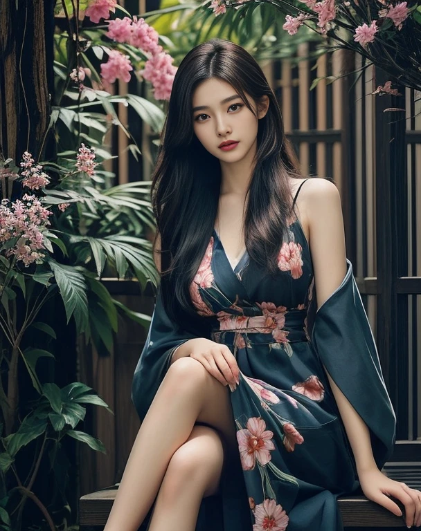 Araffe woman, beautiful,ponytail, long hairลอยปลิวขึ้น,black eyes, ผู้หญิงlong hairชาวเอเชียตะวันออกเฉียงใต้ที่มีใบหน้ากลม,  Large chest measures 38 inches., Warm light, morning sun,  long hair,black eyes,abdominal muscles, The body is beautiful and strong., rounded chest, (digital painting, HDR, high contrast), 3-D, 8K, 45,000,000 pixcls,Asian girl, Gorgeous Chinese model, Japanese model, beautiful asian woman, Japanese goddess, Very beautiful girl., beautiful young woman, very beautiful woman, Attractive and beautiful, sexy girl, Asian girl, beautiful female model, jaw-dropping beauty, Attractive face and body