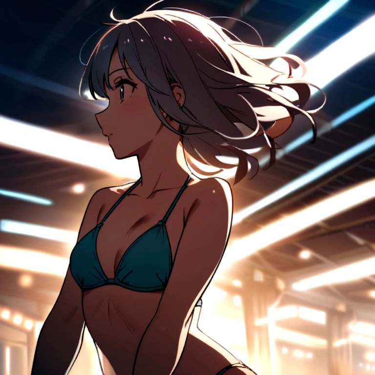 A age girl in a bikini
