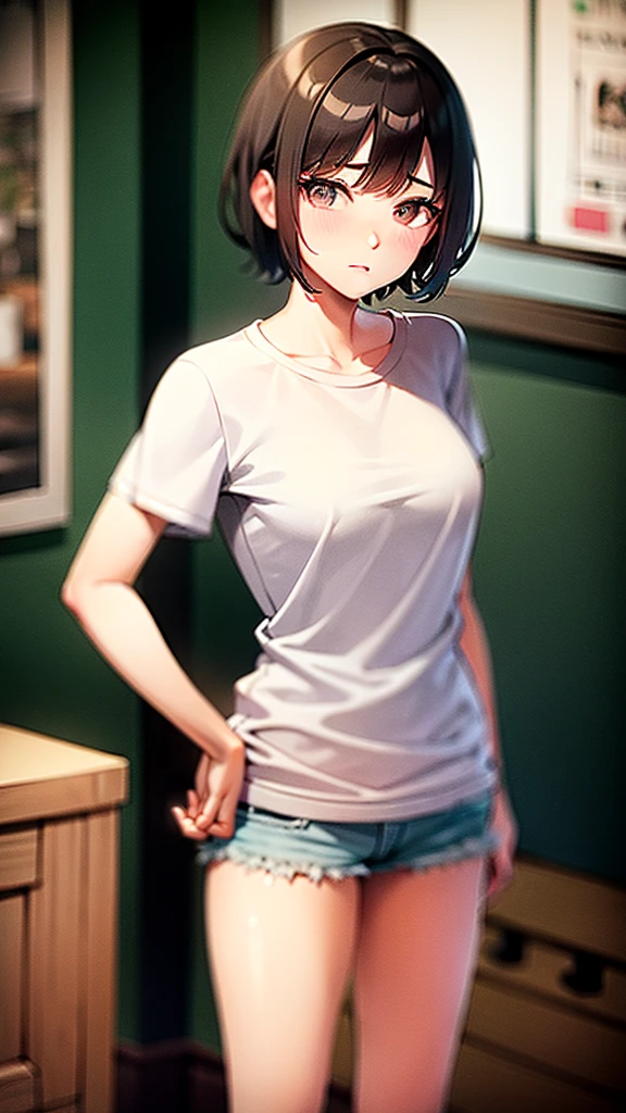 masterpiece,need,Sexual Desire,Very handsome,need,White T-shirt,Denim pants,Ultra-fine,need,need,Short black hair,Damp Hair,Short fine hair,Shining Eyes,anger,anger,Shouted out,View your viewers,High resolution,need,Sexual Desire,need,Awareness-raising, university student,Childish feeling,Are standing,canvas, oil, Genuineistic, Genuineist,Genuine, 8K.