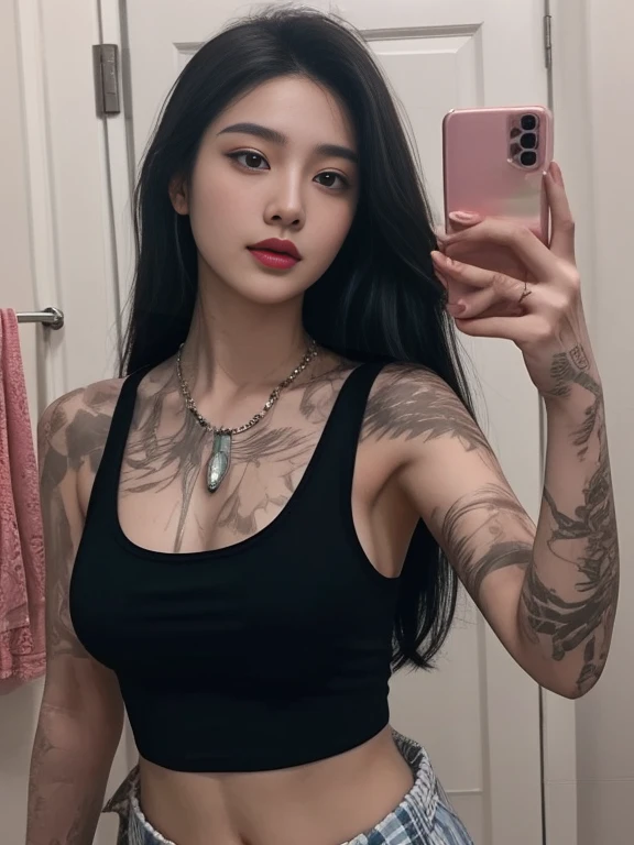 Araffe woman, beautiful,ponytail, long hairลอยปลิวขึ้น,black eyes, ผู้หญิงlong hairชาวเอเชียตะวันออกเฉียงใต้ที่มีใบหน้ากลม, Large chest measures 38 inches., Warm light, morning sun, long hair,black eyes,abdominal muscles, The body is beautiful and strong., rounded chest, (digital painting, HDR, high contrast), 3-D, 8K, 45,000,000 pixcls,Asian girl, Gorgeous Chinese model, Japanese model, beautiful asian woman, Japanese goddess, Very beautiful girl., beautiful young woman, very beautiful woman, Attractive and beautiful, sexy girl, Asian girl, beautiful female model, jaw-dropping beauty, Attractive face and body