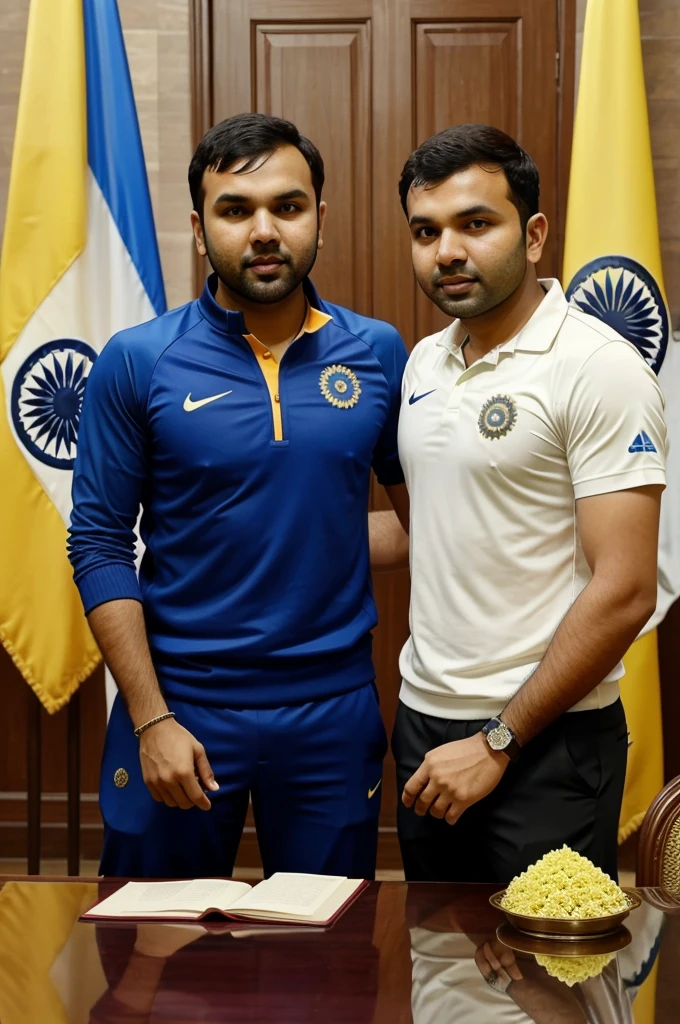 Indian cricket team captain rohit sharma with ukranian president zelensky