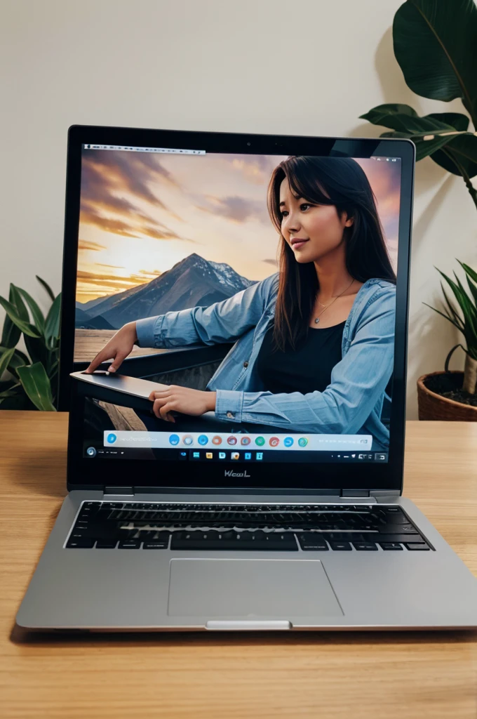 Realistic laptop
