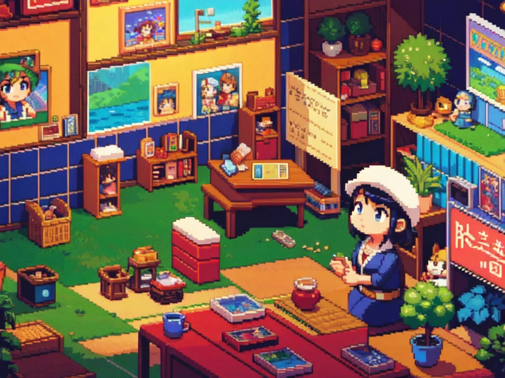 ((masterpiece、Highest quality))、Pixel Art、Detective game for the Famicom