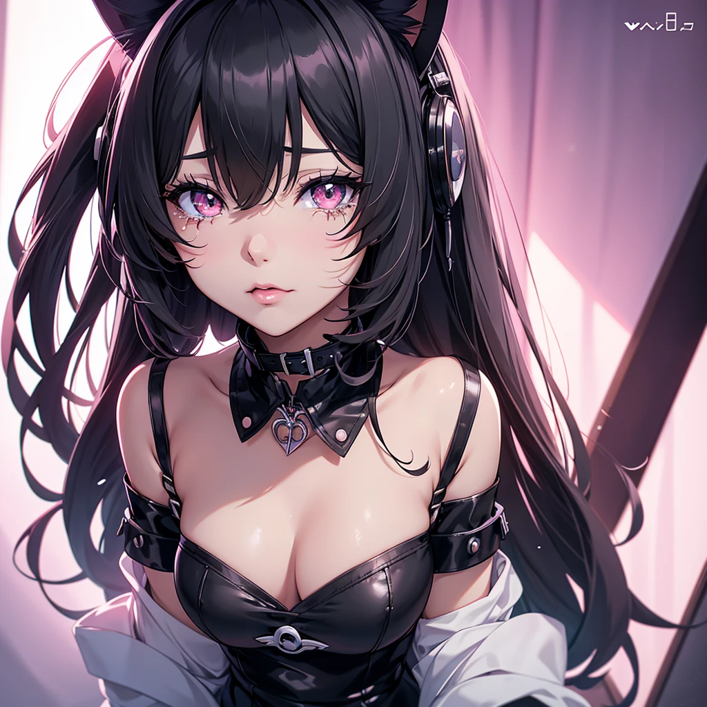 Close-up of a woman wearing cat ears and a collar, Anime drawing by Jan J., Pixiv, Renaissance, seductive Anime Girls, Gwaiz, | Anime with attention to detail, Anime Girlss, , Ahegao, Anime Girls, Pin on anime, everyone, Digital anime illustration, Naughty, Also, Crying beautiful female android!