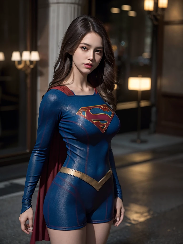 half-length,1girl,(Perfect figure,be tall and slim),solo,standing,(outdoor:1),sky,Focus on the face,Beautiful face,Detailed delicate young face,supergirl, (Super girl suit:1.5),Jumpsuit,(huge breasts,Big tits,Big breasts:1.3),thigh gap,camel toe
realistic style,vivid picture,masterpiece, (best quality:1.2),ultra-detailed,realistic,High definition,High quality,Cinematic Light,Ray tracing,ultra high res,UHD,(photorealistic:1.5),intricate details,detailed texture,finely detailed,High quality shadow