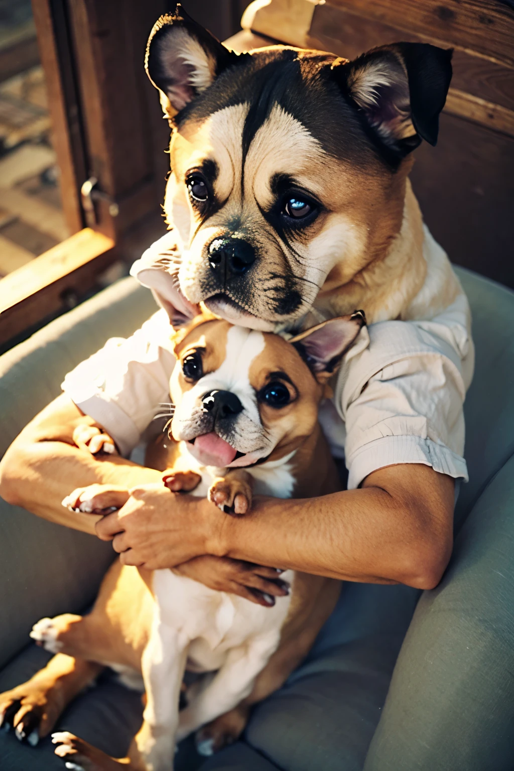 Half pug and half chihuahua, with strong chihuahua features