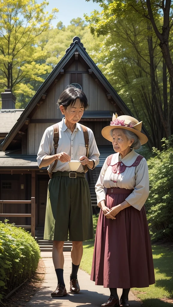 Once upon a time、My grandfather and grandmother lived