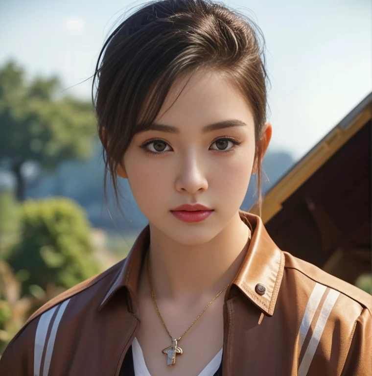 Araffe woman, beautiful,ponytail, long hairลอยปลิวขึ้น,black eyes, ผู้หญิงlong hairชาวเอเชียตะวันออกเฉียงใต้ที่มีใบหน้ากลม, Large chest measures 38 inches., Warm light, morning sun, long hair,black eyes,abdominal muscles, The body is beautiful and strong., rounded chest, (digital painting, HDR, high contrast), 3-D, 8K, 45,000,000 pixcls,Asian girl, Gorgeous Chinese model, Japanese model, beautiful asian woman, Japanese goddess, Very beautiful girl., beautiful young woman, very beautiful woman, Attractive and beautiful, sexy girl, Asian girl, beautiful female model, jaw-dropping beauty, Attractive, sexy, seductive face and body,
