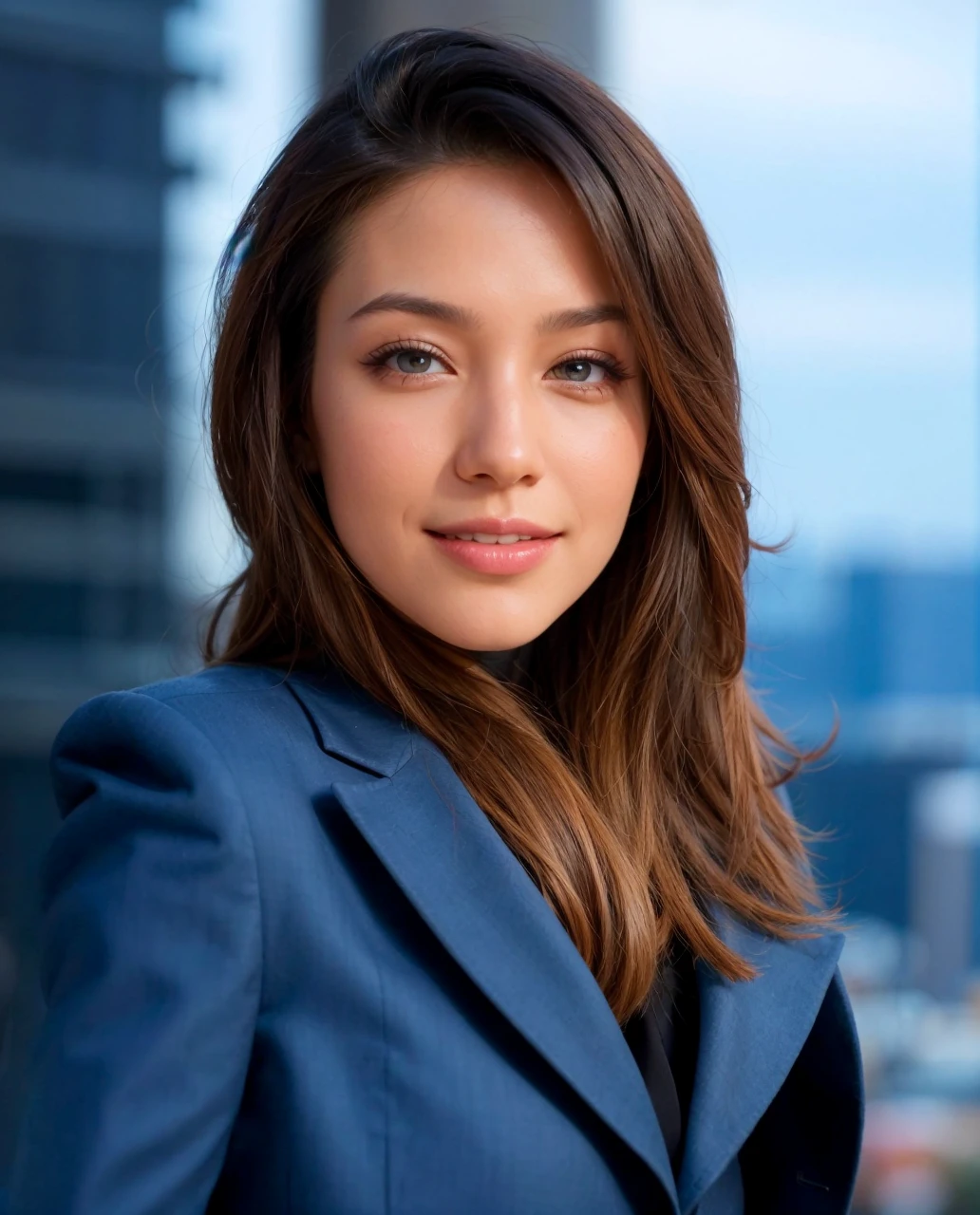 Black hair, elegant, ceo, manager, executive, speaker, wireless microphone in hand, professional, white teeth, business, realistic, Instagram, Pinterest, 4k