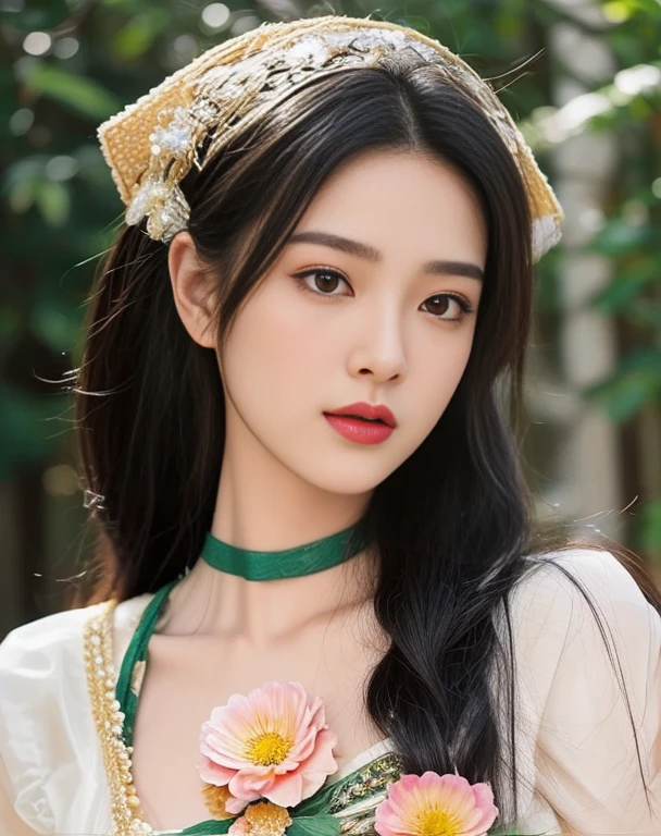 Araffe woman, beautiful,ponytail, long hairลอยปลิวขึ้น,black eyes, ผู้หญิงlong hairชาวเอเชียตะวันออกเฉียงใต้ที่มีใบหน้ากลม, Large chest measures 38 inches., Warm light, morning sun, long hair,black eyes,abdominal muscles, The body is beautiful and strong., rounded chest, (digital painting, HDR, high contrast), 3-D, 8K, 45,000,000 pixcls,Asian girl, Gorgeous Chinese model, Japanese model, beautiful asian woman, Japanese goddess, Very beautiful girl., beautiful young woman, very beautiful woman, Attractive and beautiful, sexy girl, Asian girl, beautiful female model, jaw-dropping beauty, Attractive, sexy, seductive face and body,