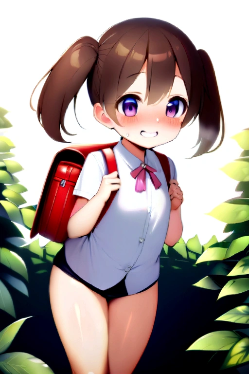 、masterpiece、Highest quality at the park Stand with your feet shoulder-width apart My skin is glowing In the crowd Grip sweating sexual excitement blush Heavy breathing Saliva Heart of love Laughter Grab Rub masterpiece, Highest quality, Nico_Yazawa,High resolution, 1 Girl, alone, Brown Hair, short hair, Twin tails、Purple eyes, , , 、(Beautiful thighs), Carrying a red backpack, (randoseru backpack:1.2) Sweaty、Thick thighs、Highest quality、4K、One girl, 8-year-old, , cute, Grin,Bukkake、Small breasts、low length、Young face、8-year-old スクール水着