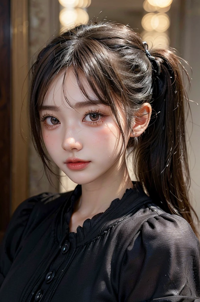(Highest quality, masterpiece:1.3), ((Beautifully detailed face)), beautifully detailed skin, Intricate details, Very detailed, Best image quality in 8K, (18-year-old girl),Japanese Girls,Baby Face,(Detailed Hair,Twin tails:1.4,Black Hair),Detailed lips,Open your mouth,blush,Embarrassing,Realistic Face,Realistic Skin,(sexy:2.0,Clothes are disheveled),(Vibrant Skin,Moisturized Skin:1.2),Vivid lips,Lip gloss,The whole body is shown