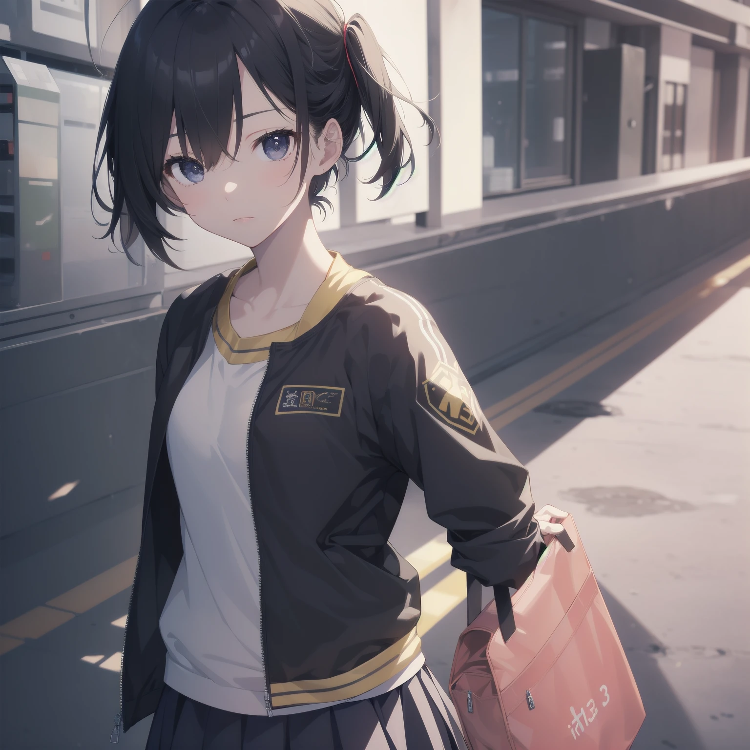 ultra-absurdres-Top quality by artist God, ultra-detailed, high resolution, anime moe artstyle, best anime 8k konachan wallpaper, pixiv contest winner, pool:2810, perfect anatomy,break, 1girl, (Please draw a girl walking sleepily to school alone. )break,(Solo,little female, 13-year-old:1.3),Full limbs, complete fingers,a junior high school student, (very short hair), short cut, flat chest, , small butt, small black eyes, beautiful detailed eyes, well-proportioned iris and pupils, expressive eyes, highres detailed hair, soft expression, salor school_uniform, sailor collar, serahuku, bow, pleated skirt,(Detailed Lighting), (Detailed background), in the School commute route. break,super detailed skin, Best cinematic lighting powered by famous artist, 8k,beauty illustration,photoshop_(medium),very aesthetic,break,((artist:toosaka_asagi )), artist:clamp ,artist:carnelian ,artist:kantoku ,
