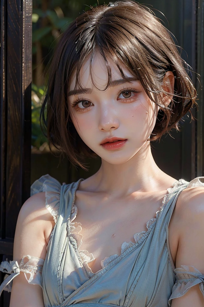 (Highest quality, masterpiece:1.3), ((Beautifully detailed face)), beautifully detailed skin, Intricate details, Very detailed, Best image quality in 8K, (18-year-old girl),Japanese Girls,,(Detailed Hair,Bobcut:1.4),Detailed lips,Open your mouth,blush,Embarrassing,Realistic Face,Realistic Skin,(sexy:2.0,Clothes are disheveled),(Vibrant Skin,Moisturized Skin:1.2),Vivid lips,Lip gloss,The whole body is shown