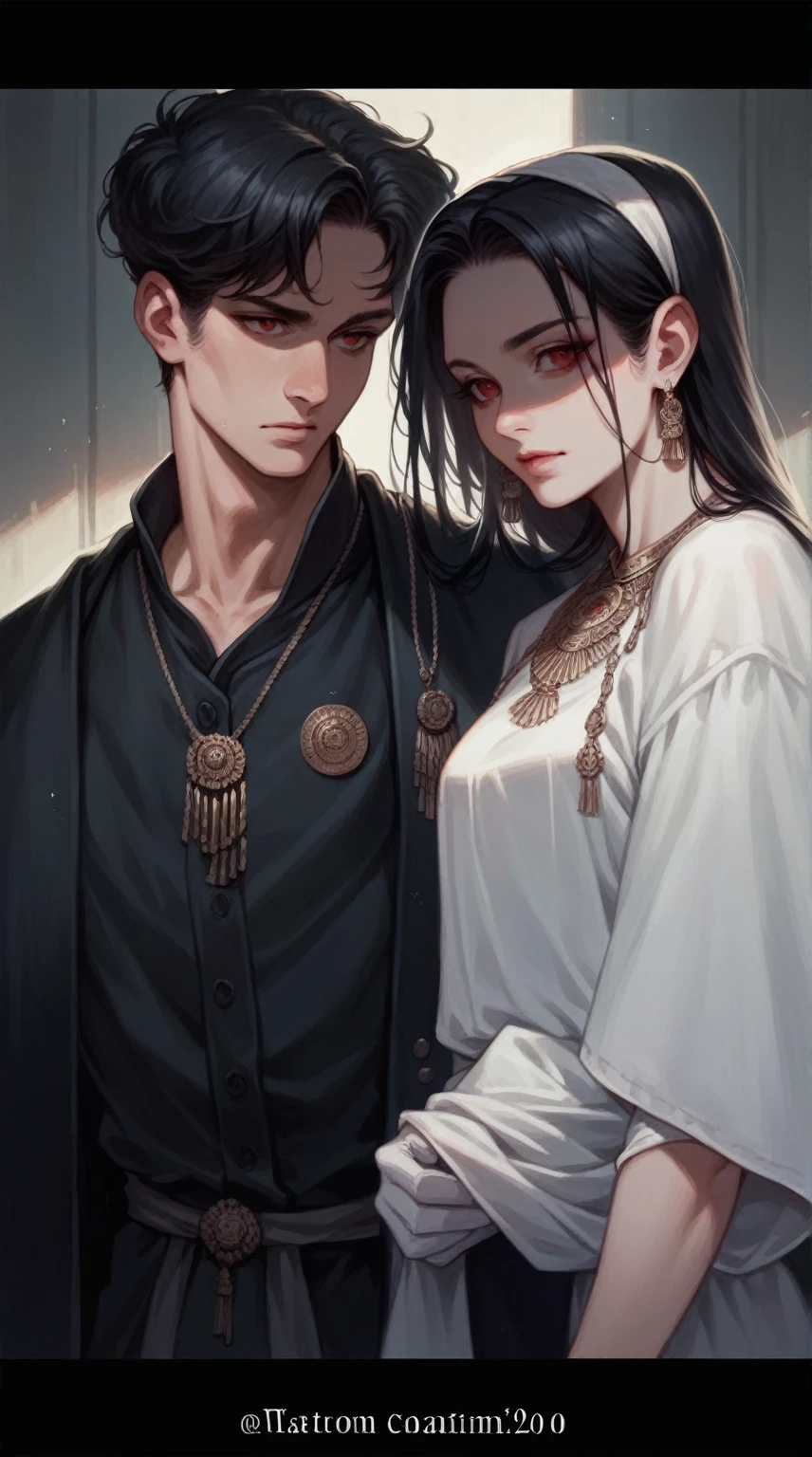 Not suitable for working hours, masterpiece, best quality, Extremely detailed, Semi-realistic, Detailed facial features, 1 boy, White hair, Long hair, Red Eyes, Wearing exquisite ancient costumes
