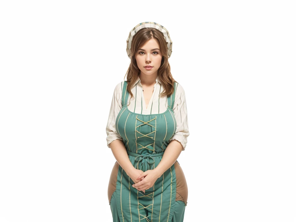 thick woman , medieval clothes , big chubby tits