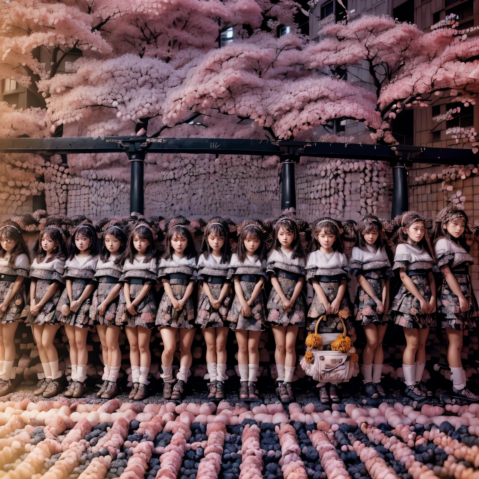 (((SFW, 12 Tiny Girls in a row:1.2, Shibuya Hachiko-mae scramble crossing:1.2)))