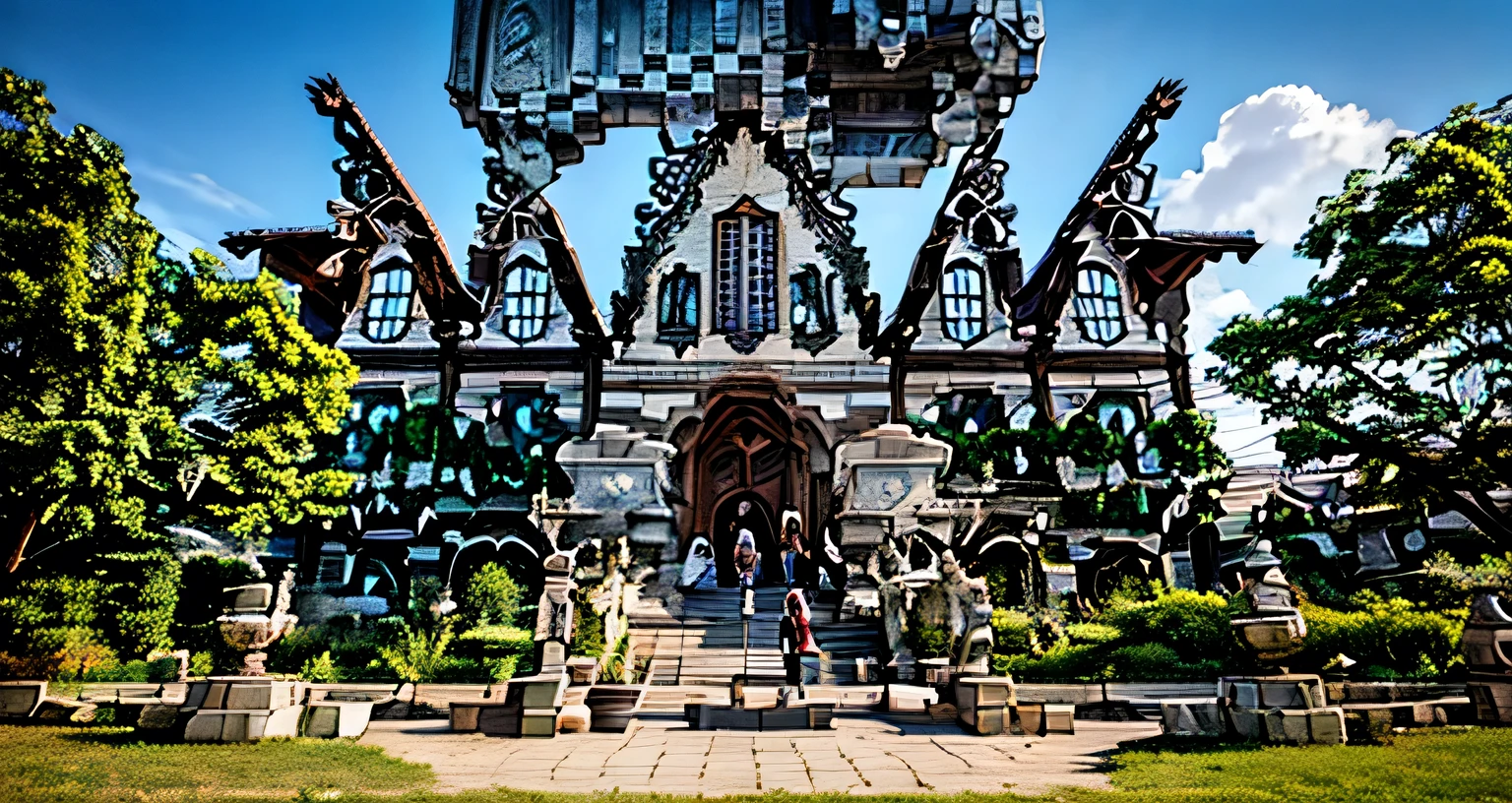 intricate medieval castle,8k