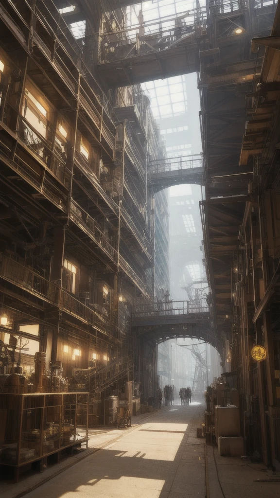 steampunk,factory,Futuristic,sf,