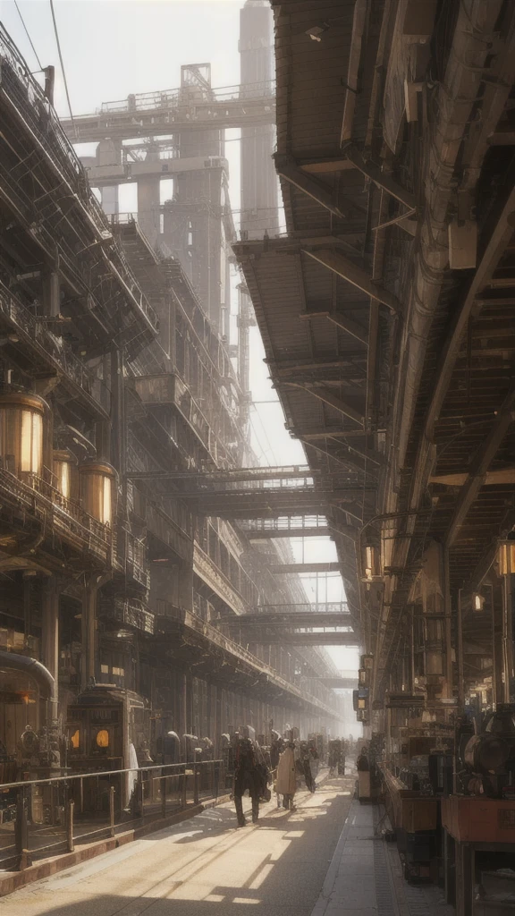 steampunk,factory,Futuristic,sf,