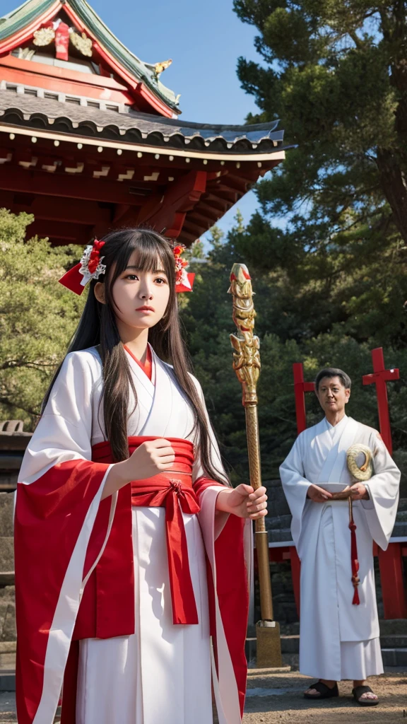 The Shrine Maiden and the Divine Snake Recognized by the Gods