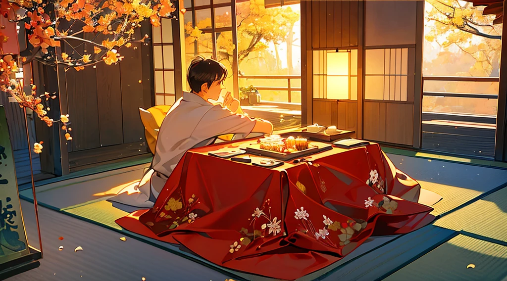 A couple、One man and one woman、Japanese Shrines、New Year's visit、kimono、winter