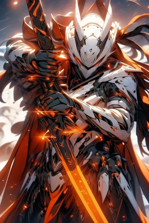 A majestic female eagle warrior, standing tall and proud atop a rugged mountain peak, with the fiery hues of the setting sun casting a dramatic backdrop to her powerful silhouette. Her armor, intricately crafted from the feathers and talons of her eagle kin, shimmers with a fierce golden glow, each meticulously placed piece reflecting the amber light of the dying day. Her eyes, sharp and piercing like the gaze of an eagle, are focused intently on the distant horizon, a symbol of her unyielding spirit and vigilance. In one hand, she clutches a gleaming spear, its tip pointing skyward as a declaration of her readiness to protect her tribe from any threat that may emerge. The other hand is adorned with a pair of eagle wings, unfurled and seemingly alive, as if at any moment she could take to the skies to embody the very essence of the creature she represents. A mighty golden eagle perched on her left shoulder serves as both companion and guardian, its intense gaze mirroring hers. The wind whips through her jet-black hair, which is intertwined with feathers and beads, creating a visual symphony of movement that complements the steadfastness of her stance. The landscape around her is harsh yet breathtakingly beautiful, with snow-capped peaks stretching into the distance and a vast expanse of green valleys below, hinting at the rich lands she safeguards. Her garments, a blend of tribal textures and eagle motifs, flutter in the breeze, giving the illusion of her being one with the wind itself. The scene is a captivating fusion of strength, grace, and the indomitable bond between human and beast, encapsulating the legendary prowess of the female eagle warrior as a symbol of freedom and valor.