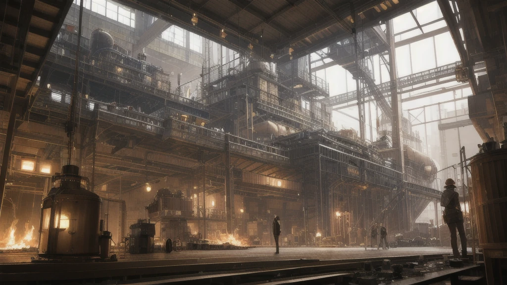 steampunk,factory,Futuristic,sf,