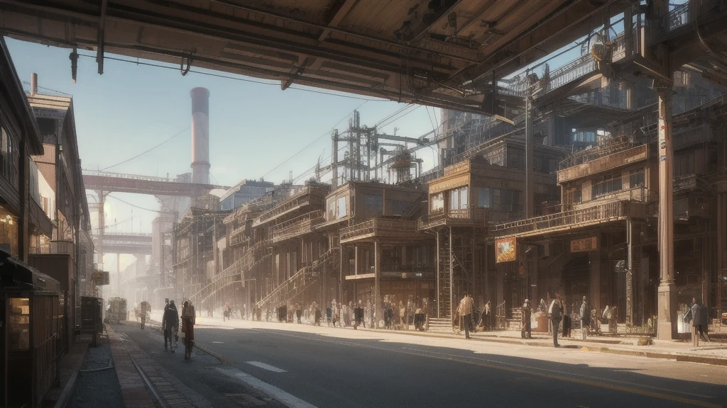 steampunk,factory,Futuristic,sf,