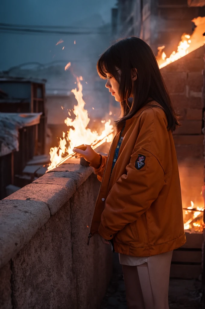 (fire)