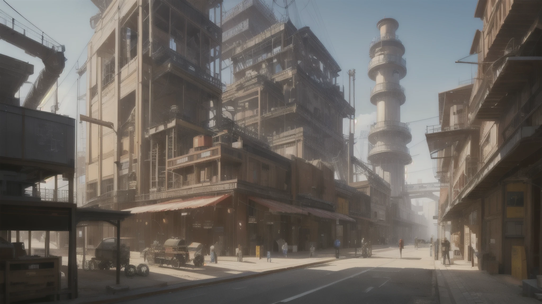 steampunk,factory,Futuristic,sf,