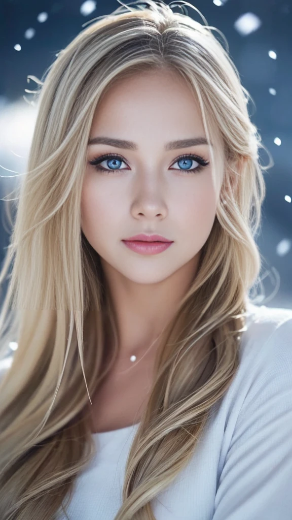1 female、(european:1.5)、(late 20s)、(super beautiful)、(beautiful face:1.5)、(detailed face:1.5)、(blue eyes)、blonde、depth of field is shallow、It has been snowing since I got off the night train.、I can only hear the sound of the sea、I also took the ferry alone.、I was staring at the frozen seagulls