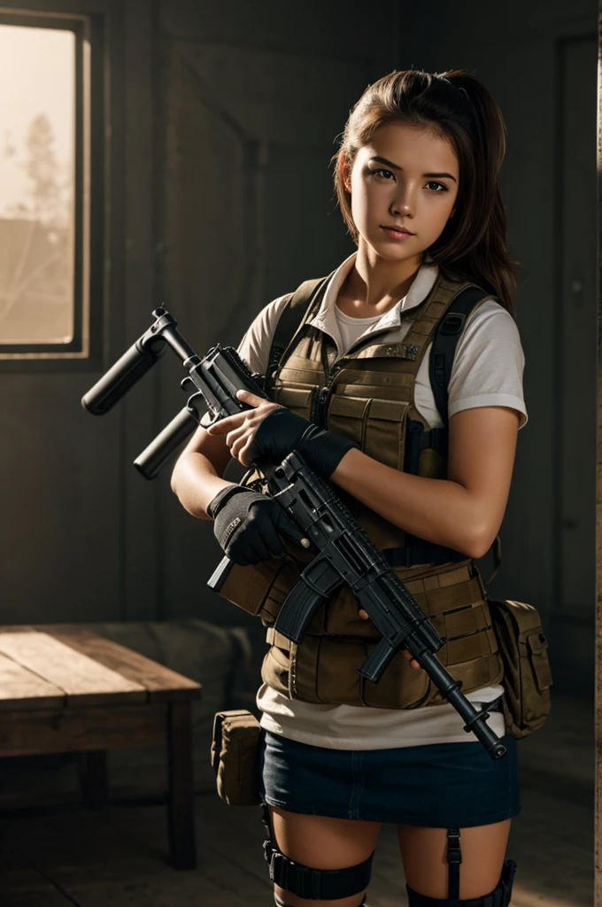 Girl with guns 4k
