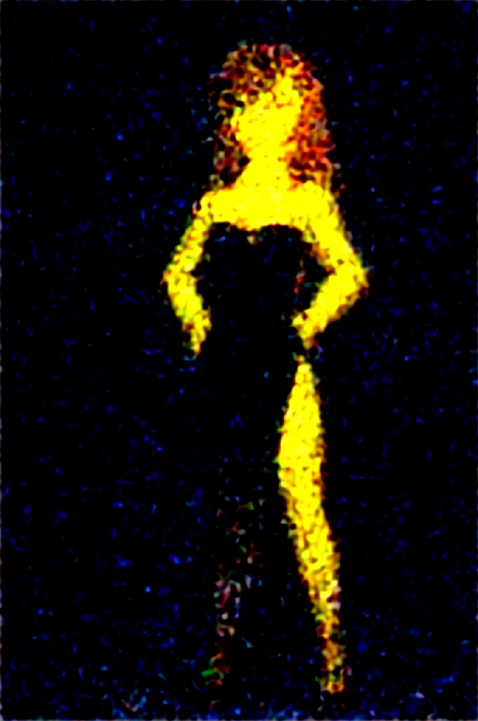 ((Best quality, masterpiece, Ultra high resolution)),((whole body)),standing,Hands on hips,(от Pixelsketcher), Tina Russo, fire, beak, bird, eyelashes, Medium breasts,half-closed eyes,(Yellow skin),Brown hair ,furry female,orange legs,Masquerade black dress, ((black heels)), Trendy Restaurant