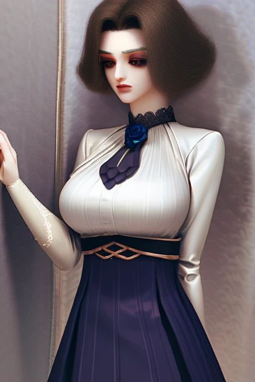 ((Лучшее качество)), ((шедевр)), (подробный), girl,big breasts,pain